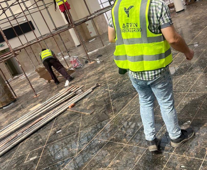 Construction crew
