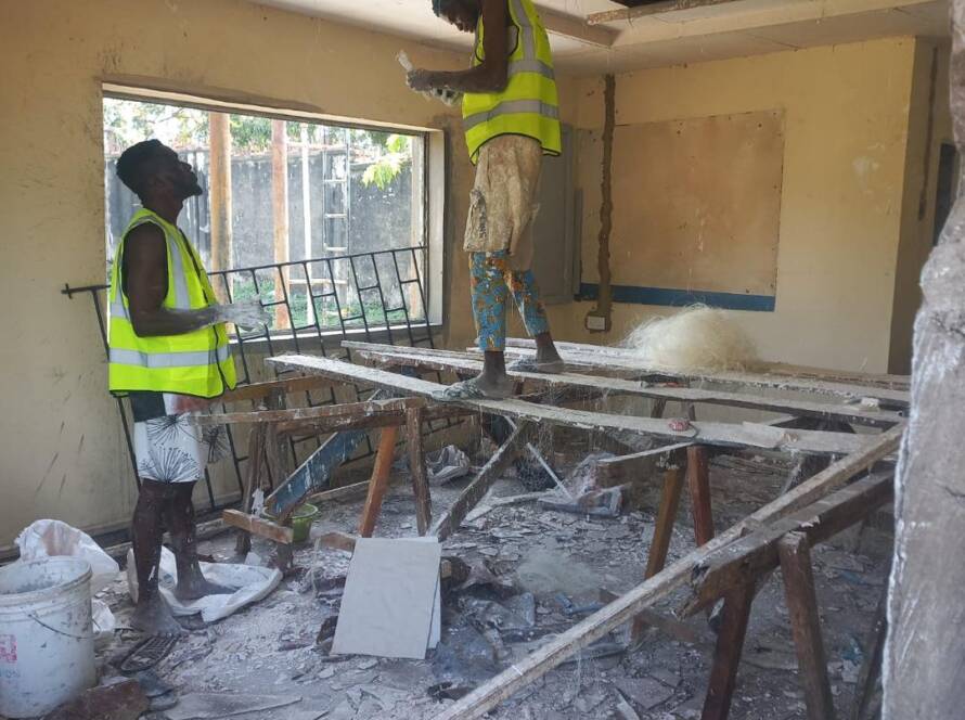 Renovation crew